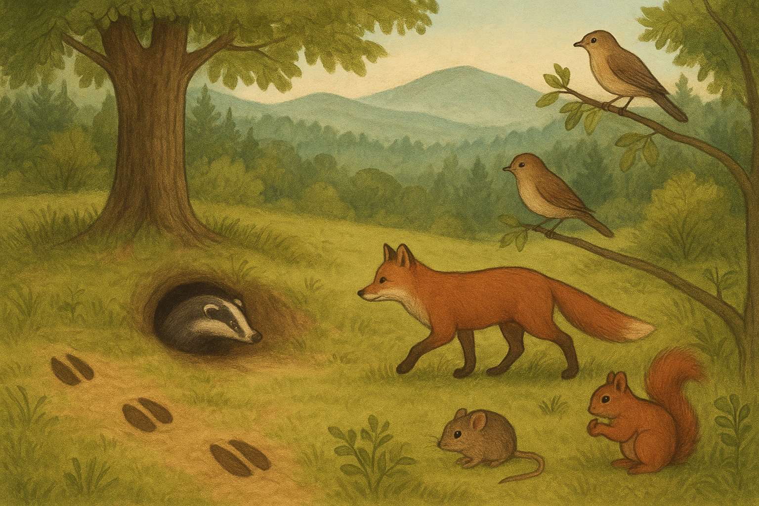 fauna Gór Kaczawskich